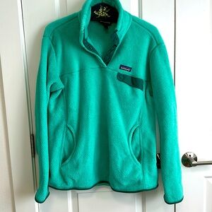 Patagonia Women’s ReTool Snap T Polartec Fleece Pullover XL Teal